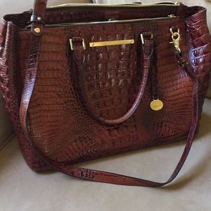 XL Brahmin Pecan Satchel